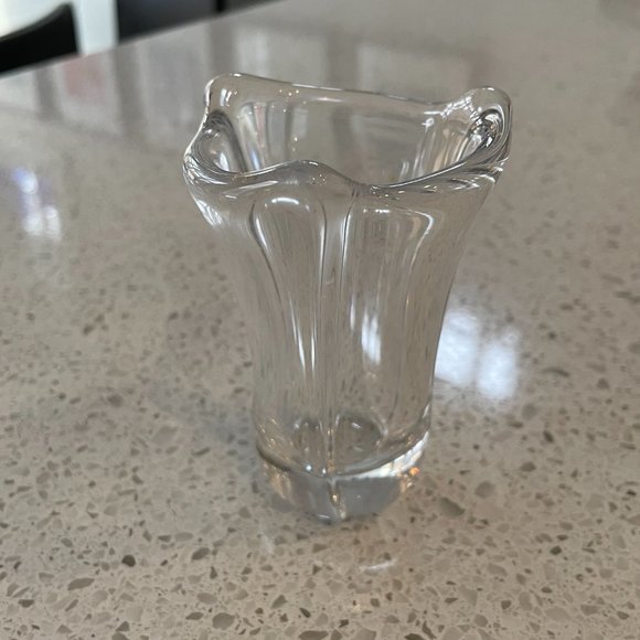 Exquisite Vintage 60s signed Daum France small crystal vase - Rare - Picture 5 of 8